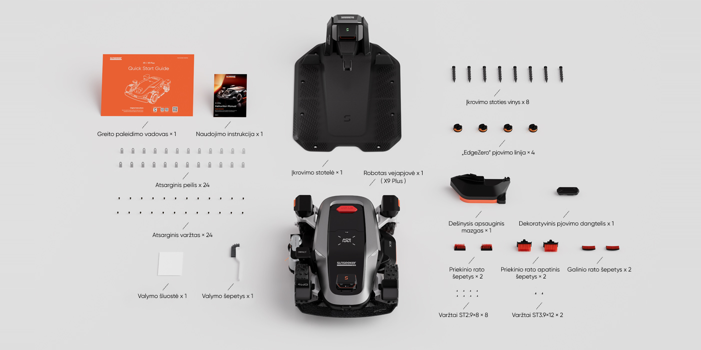 Sunseeker Elite X9 Plus robotic lawn mower product image