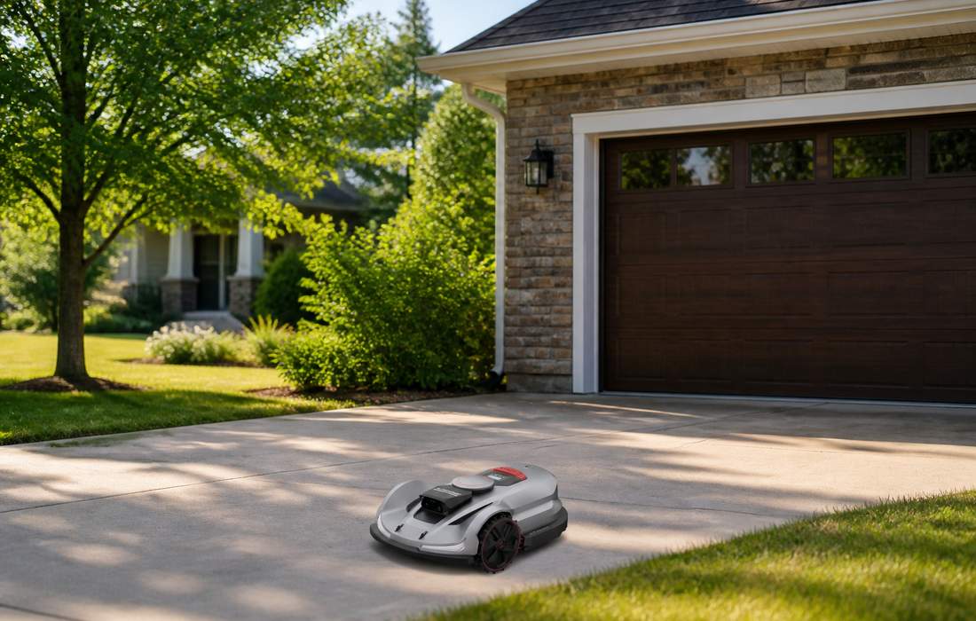 sunseeker elite x7 plus gen 2 mower driveway