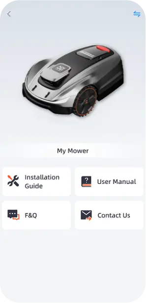 Eine benutzerfreundliche Oberfläche für die mühelose Steuerung Ihres Sunseeker-Rasenmähers.