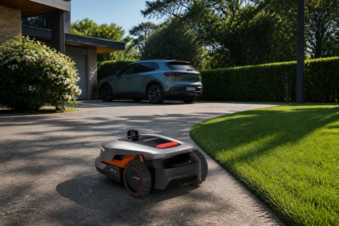 sunseeker elite x4 lawn mower driveway