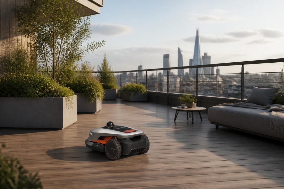 sunseeker elite x4 lawn mower rooftop terrace