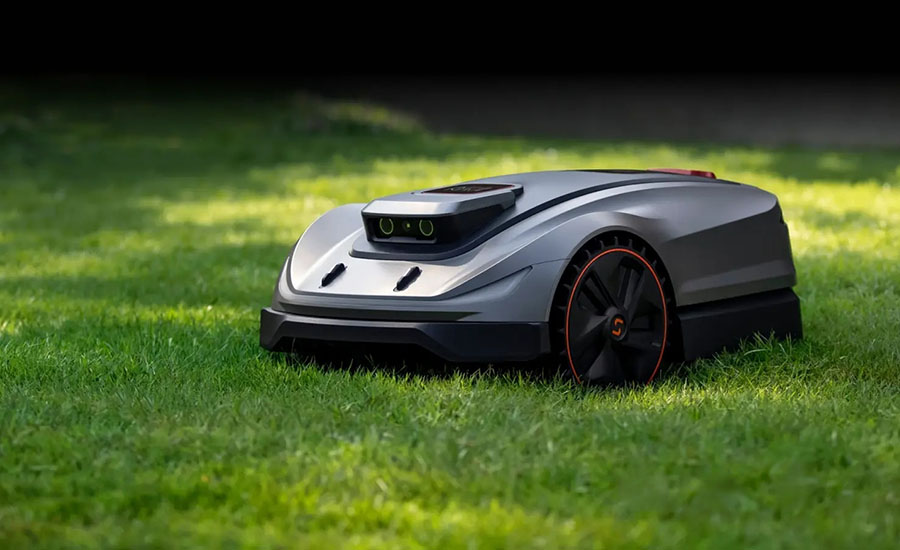 Un robot tondeuse