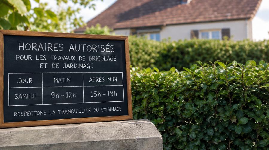 horaires tonte samedi jardin france