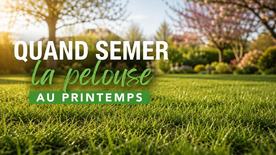 quand semer pelouse printemps jardin vert france