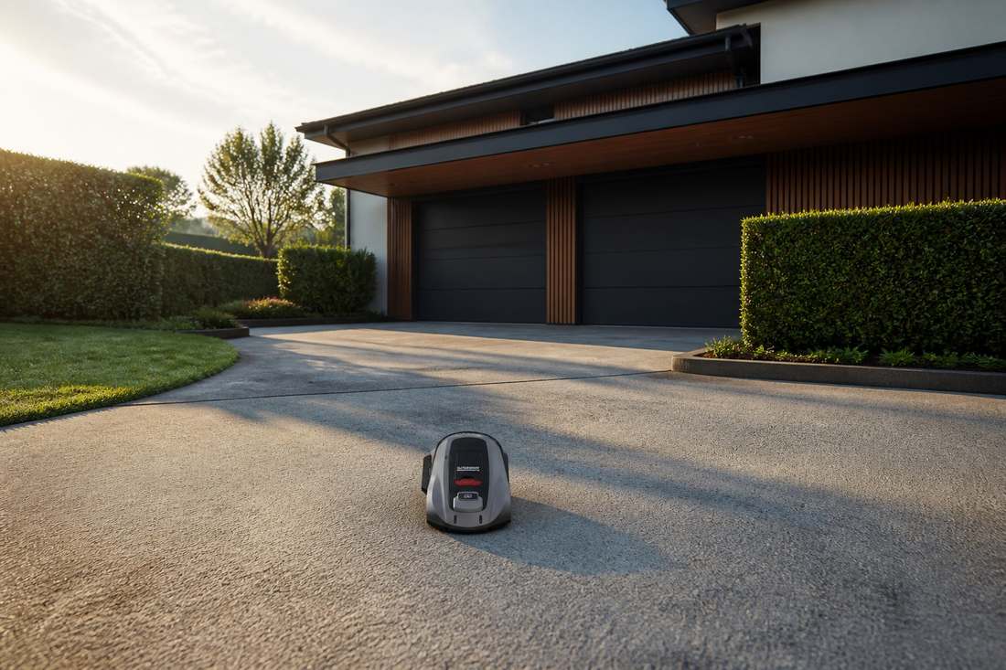sunseeker elite x3 gen2 robot lawn mower modern driveway