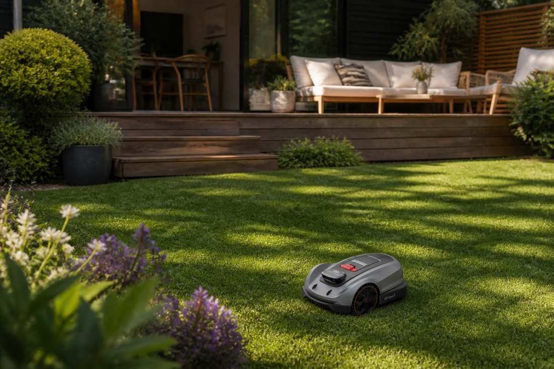 sunseeker elite x3 gen2 robot lawn mower backyard