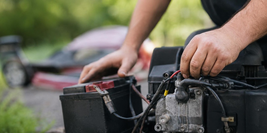 tracteur tondeuse ne demarre pas batterie ok