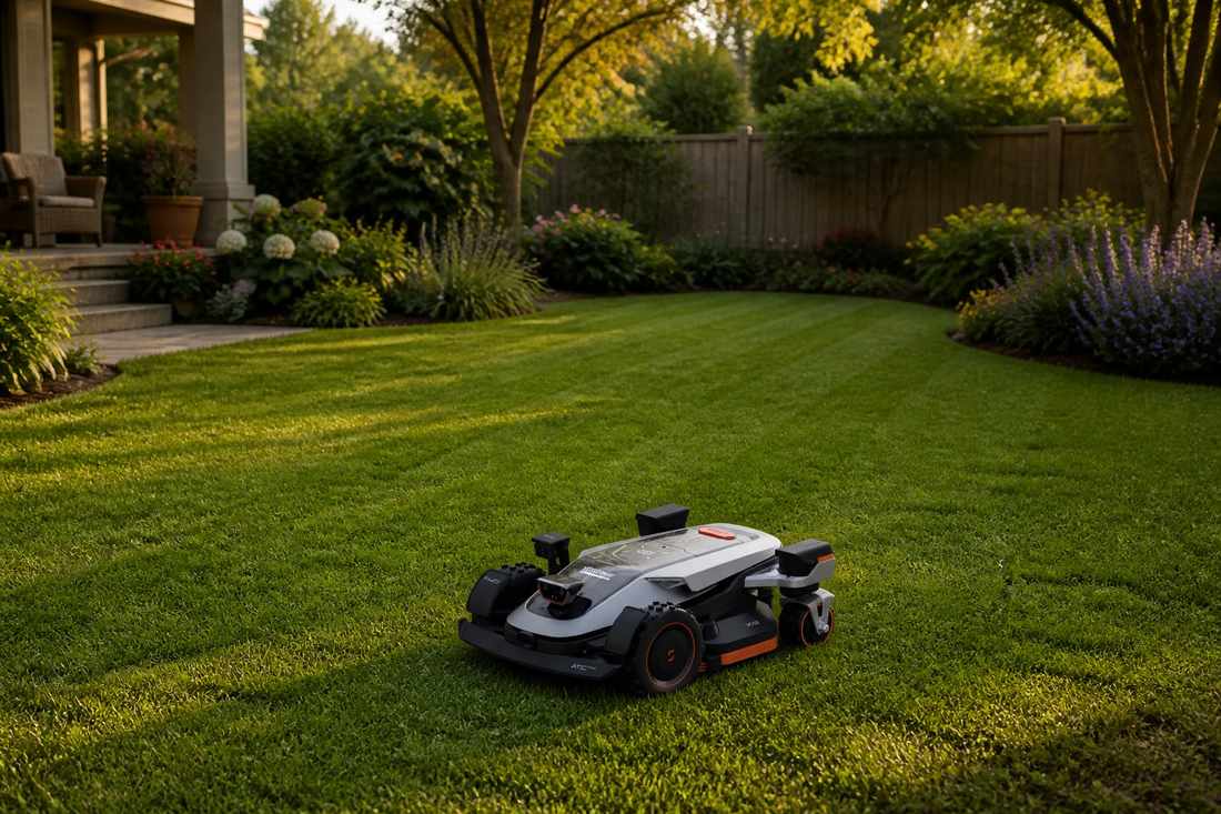 sunseeker elite x9 robot mower garden green lawn