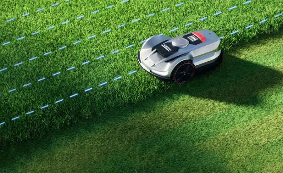 Lawn Mower is Mowing