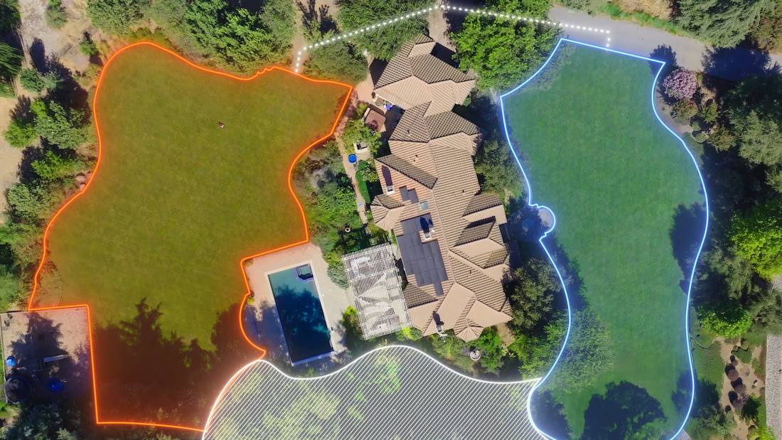 Aerial View of Property Landscape