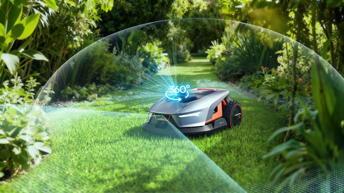 Robotic Lawn Mower In Action