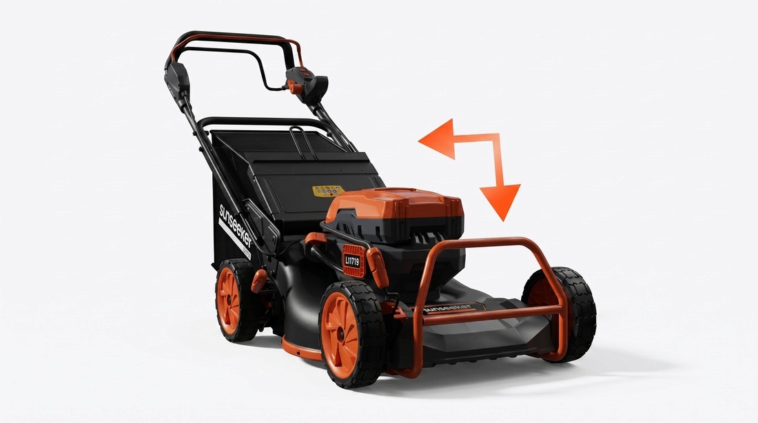 A large-sized Sunseeker mower