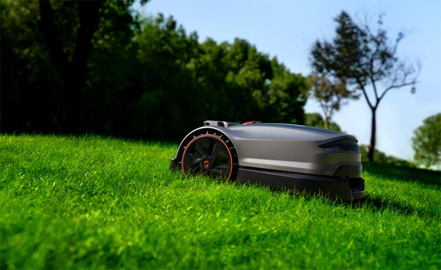 Mowing Lawn in Winter