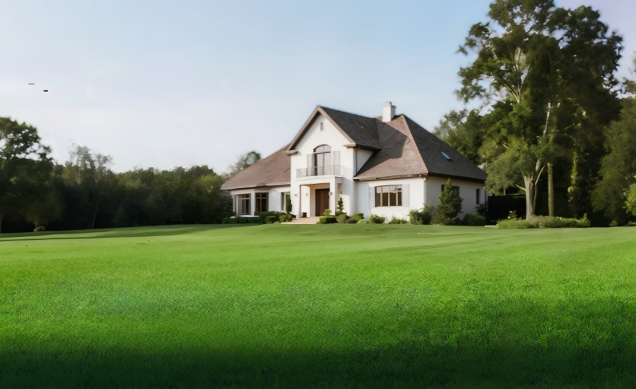 A Grass Lawn in the Front Yard
