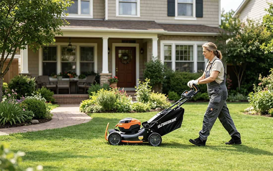 Push Mower for Large Lawn