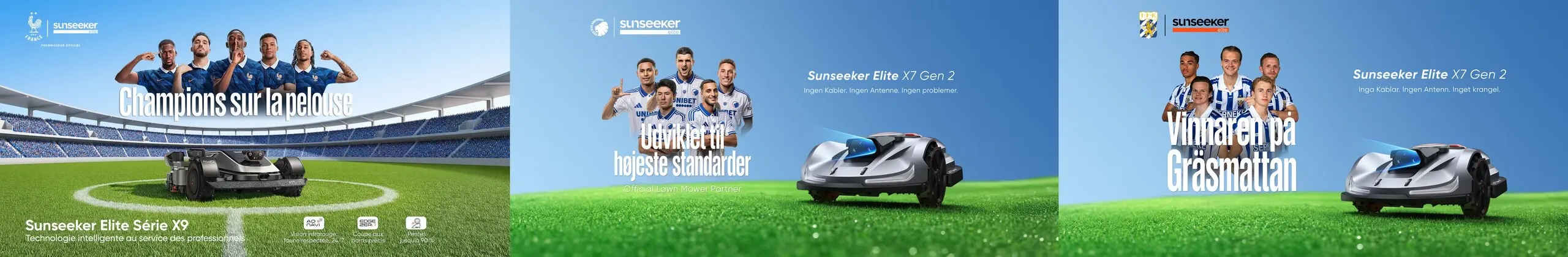 Sunseeker Robotics × FFF · F.C. København · IFK Göteborg