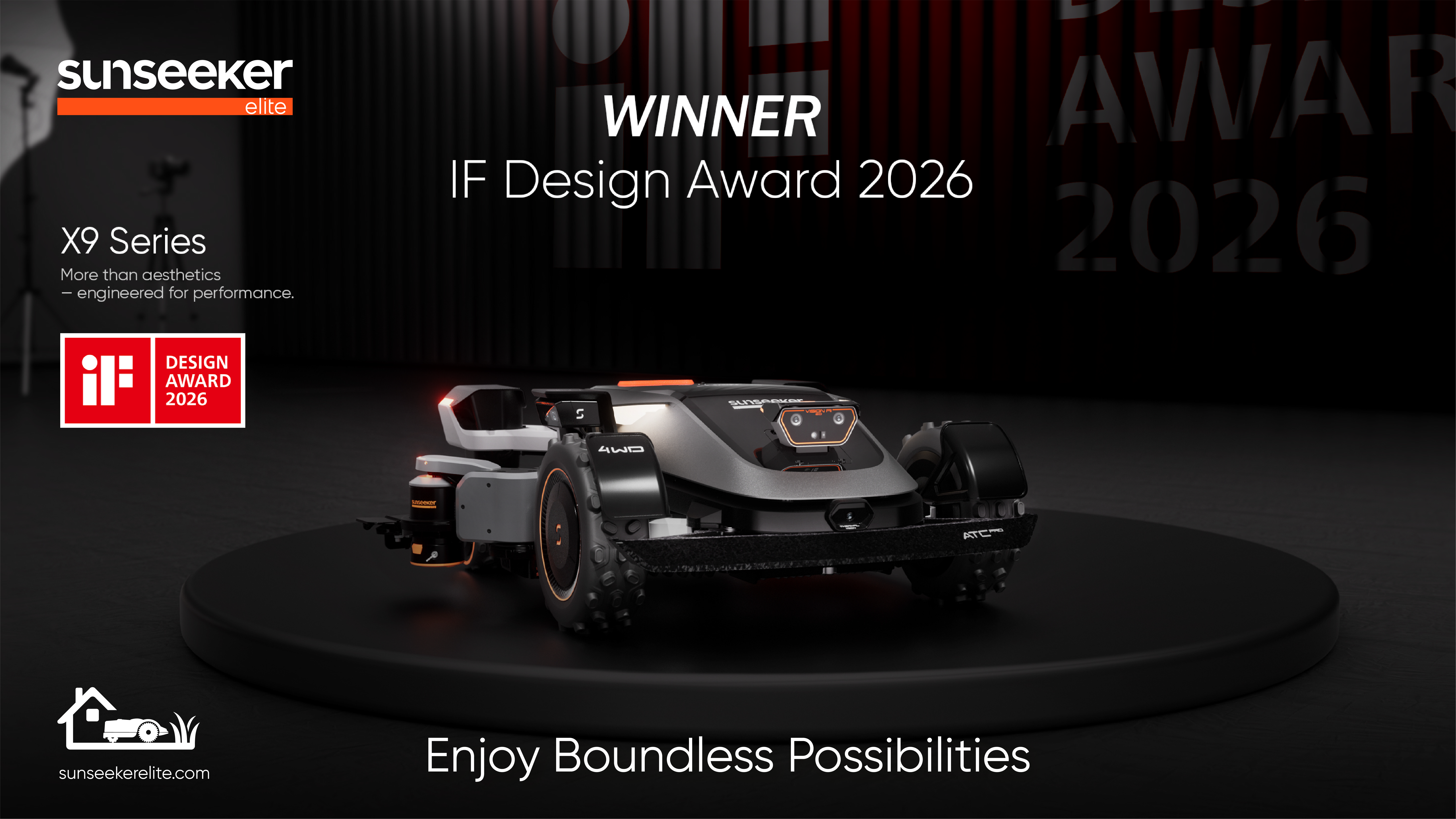 Sunseeker Elite X9 Wins 2026 iF Design Award, Redefining Intelligent Lawn Care for Large Landscapes