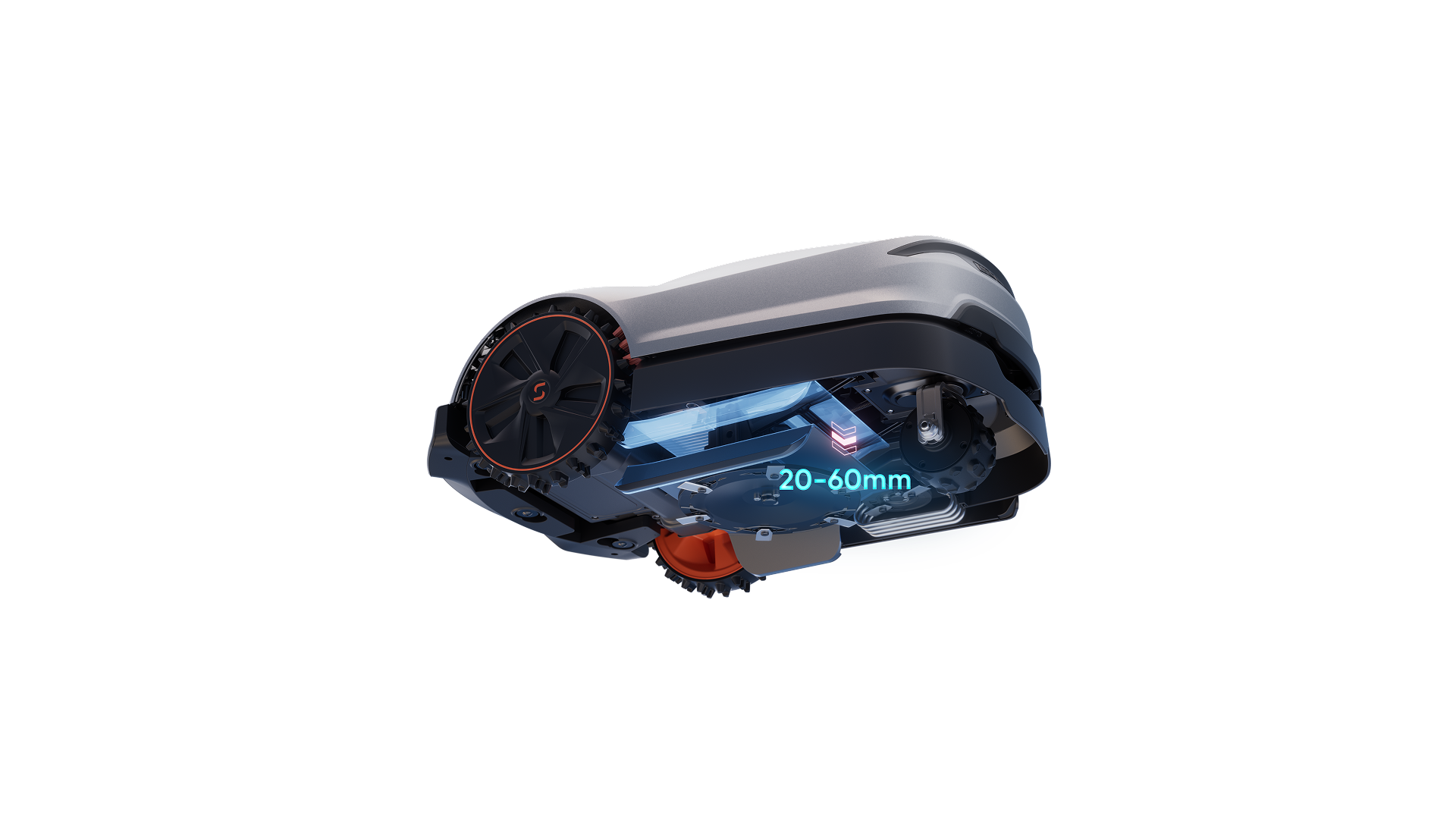 X5 Gen 2 precise edge mowing close to lawn border