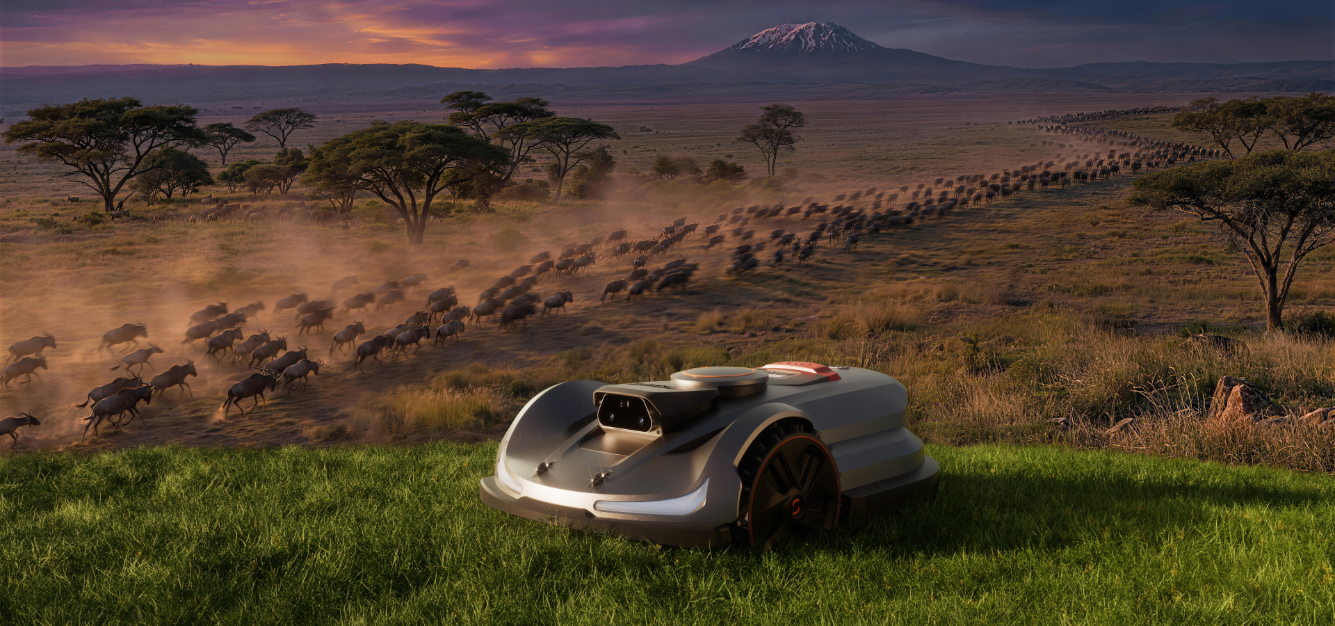 Sunseeker Elite X7 and X7 Plus Gen 2 robotic lawn mower on a green lawn