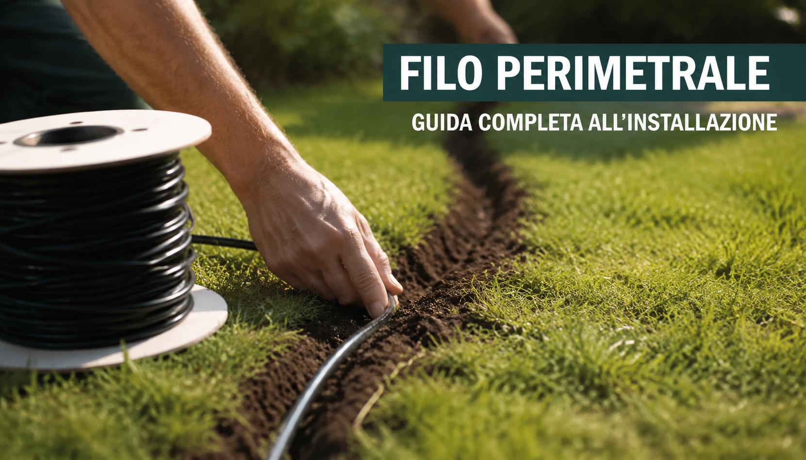 robot mower boundary wire installation lawn trench
