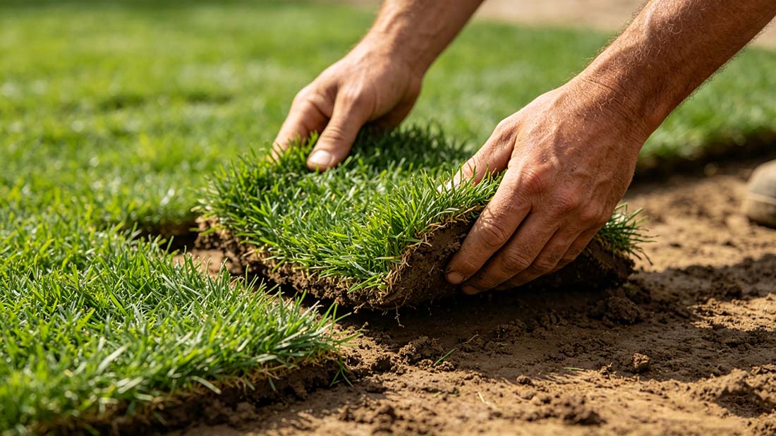 how to put sod lawn