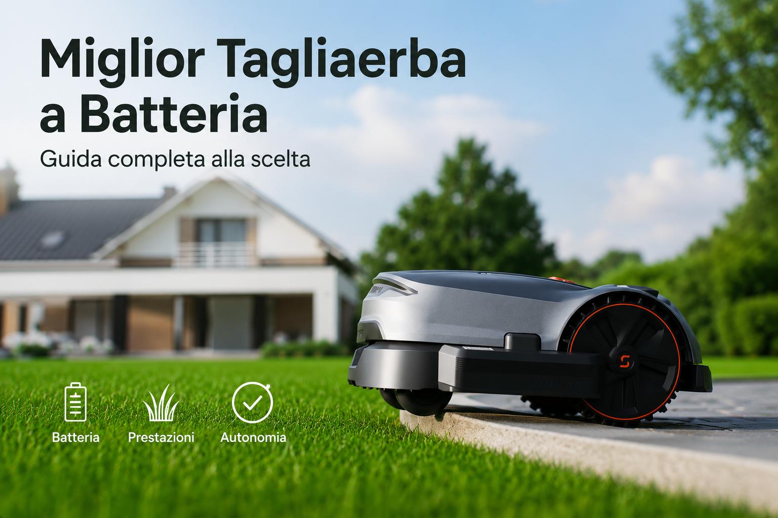 miglior tagliaerba batteria giardino moderno