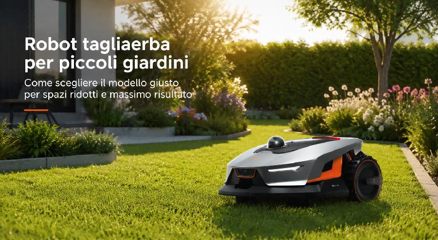 robot tagliaerba piccoli giardini prato moderno