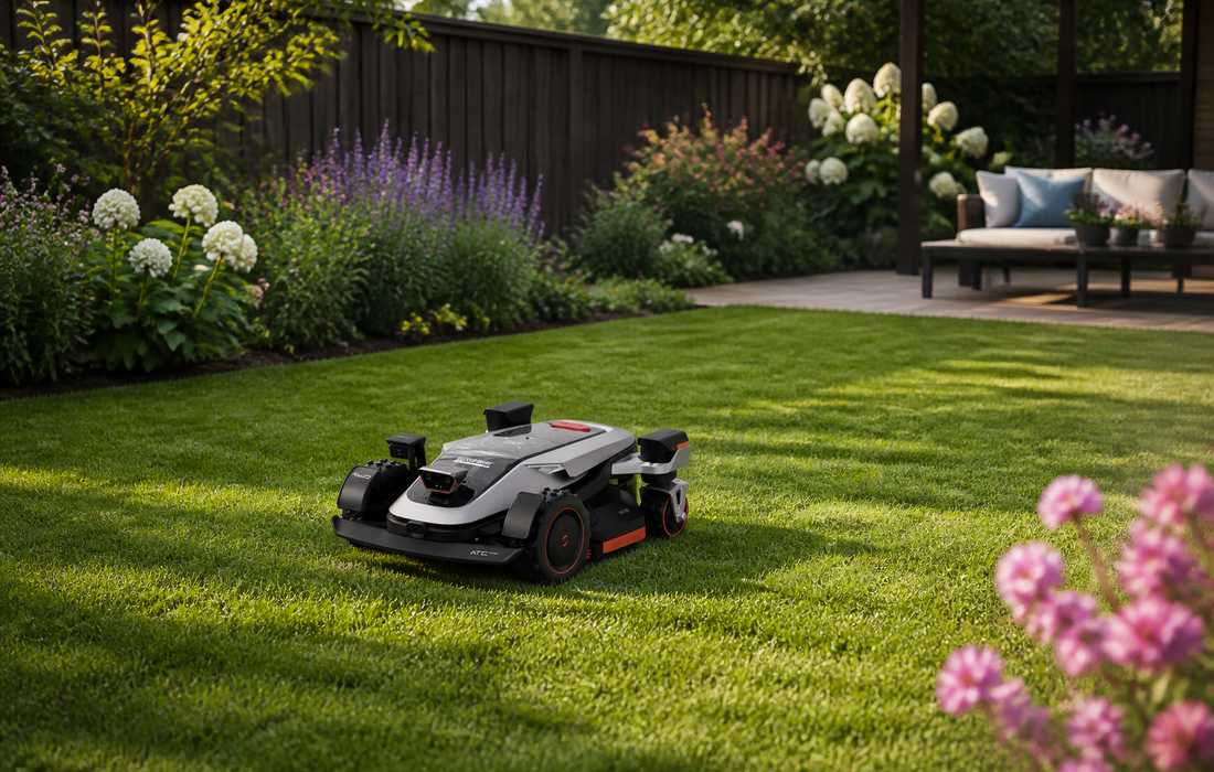 sunseeker elite x9 tosaerba robotico prato verde giardino