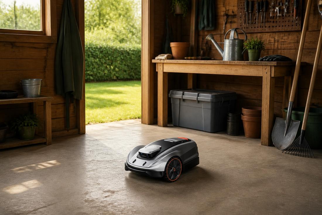 Sunseeker Elite X5 robot tagliaerba in giardino