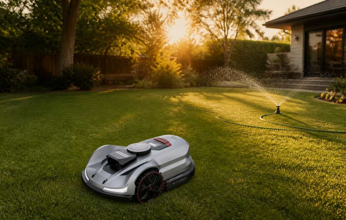 sunseeker elite x7 gen 2 lawn mower backyard