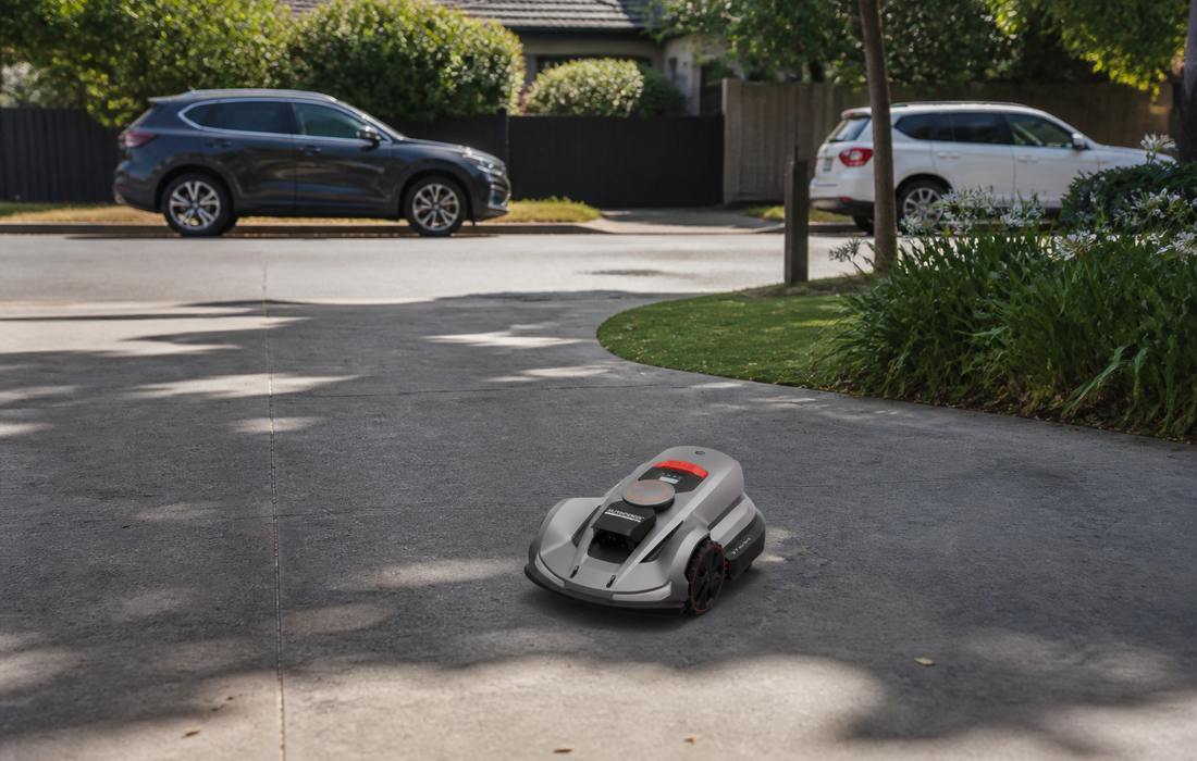 sunseeker elite x7 plus gen 2 lawn mower driveway