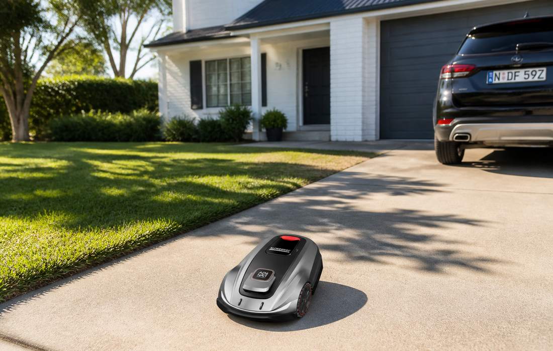 sunseeker elite x5 mower suburban driveway