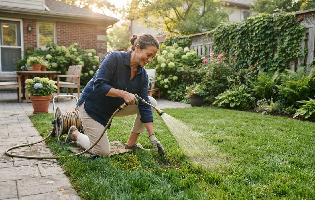 watering lawn every day question