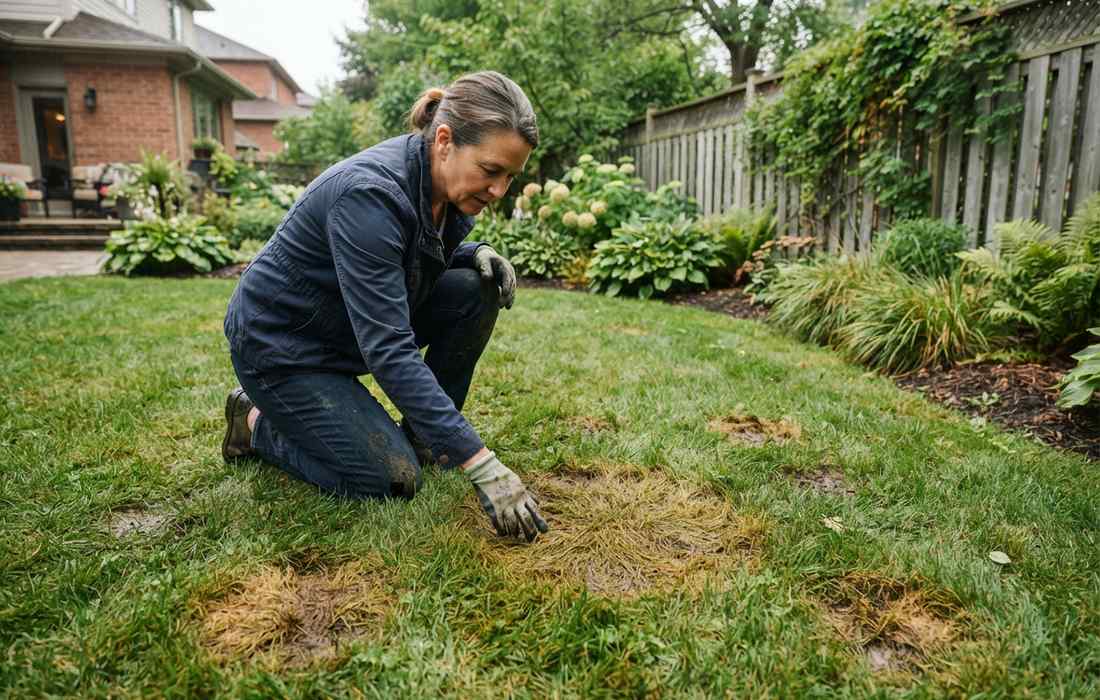 lawn fungus damage on turf