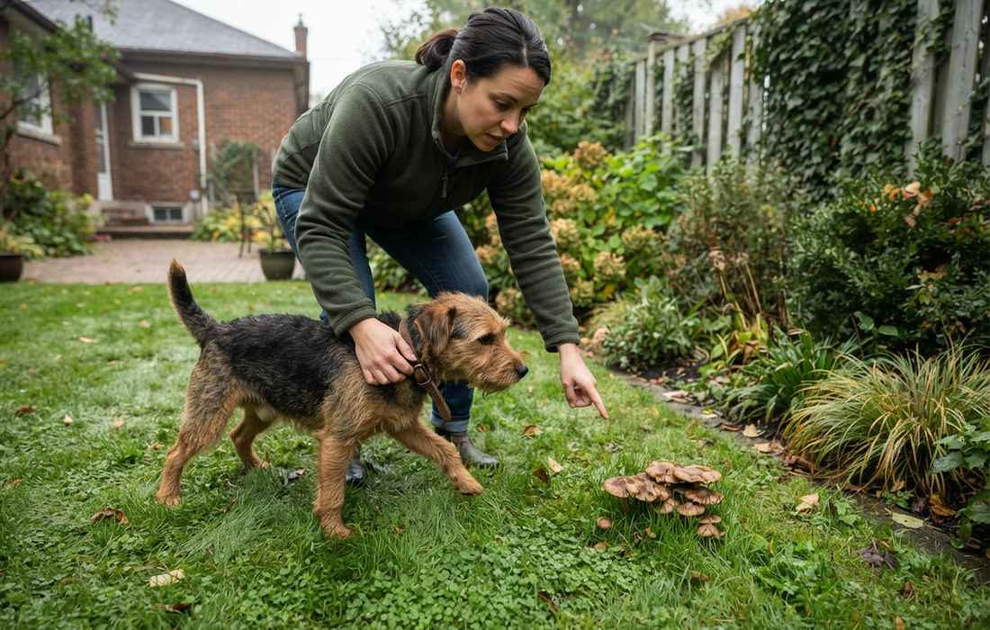 lawn mushrooms and pet safety