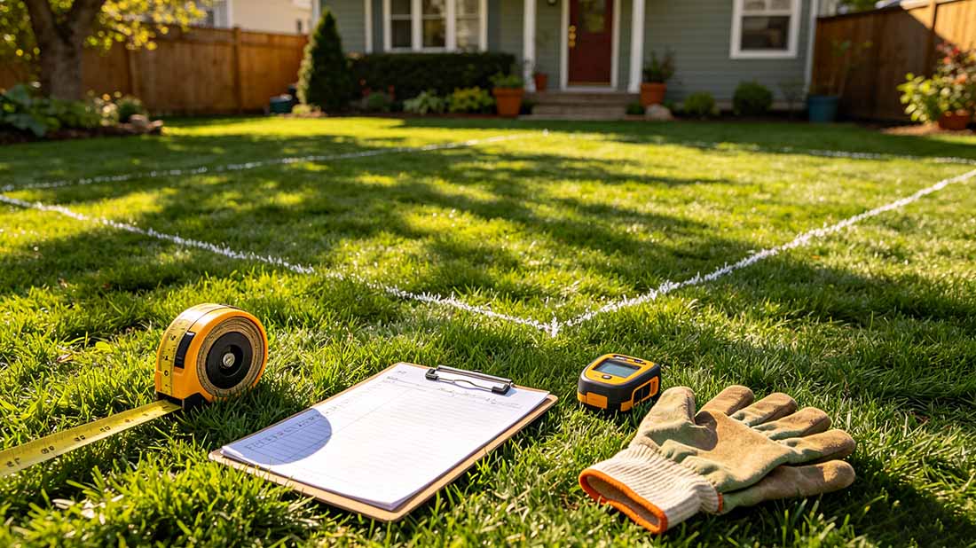 how to measure lawn square footage