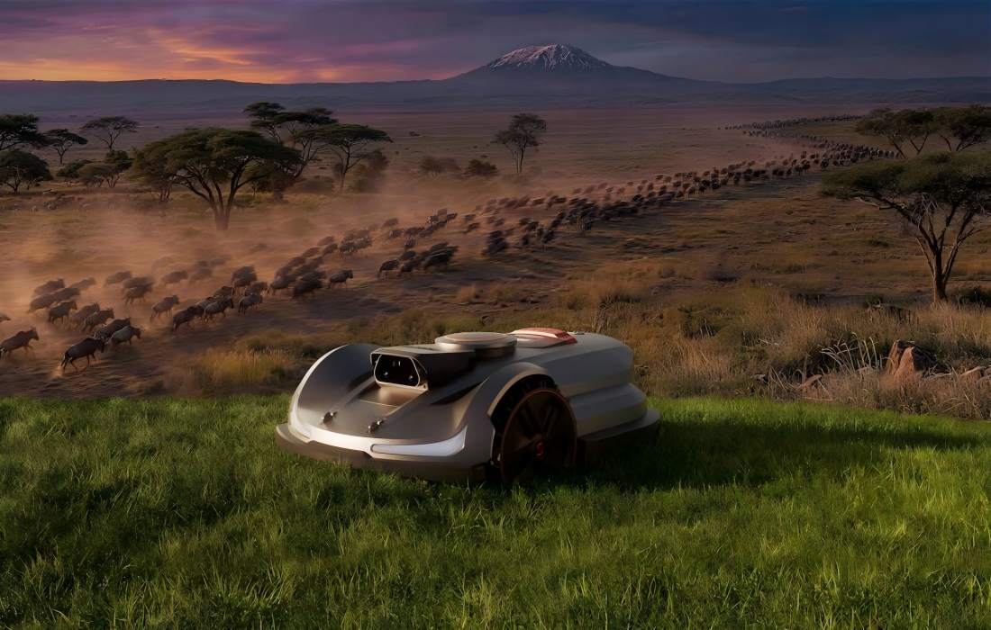 a robotic lawn mower