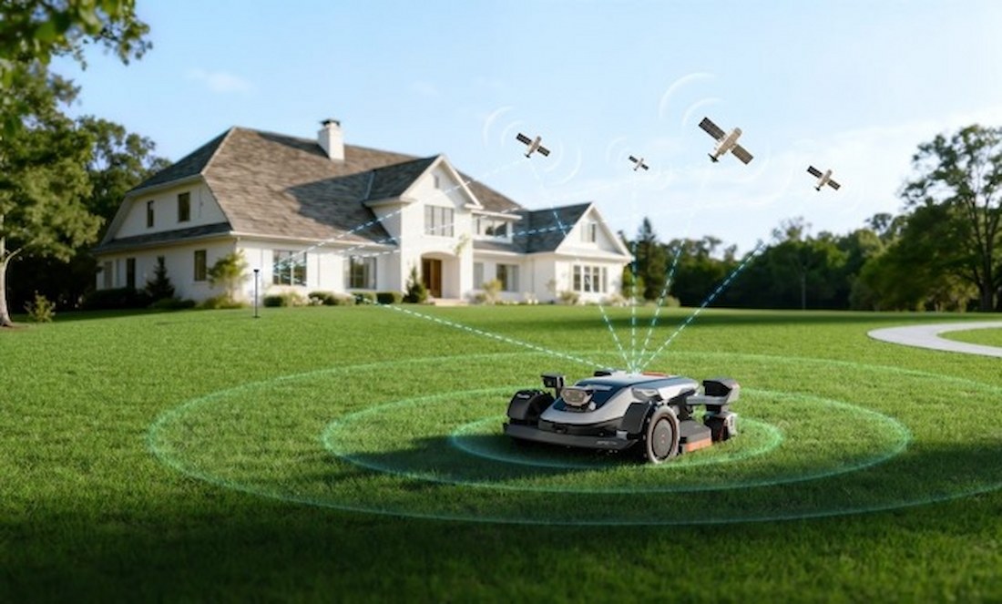 Robotic Lawn Mower with Sensors