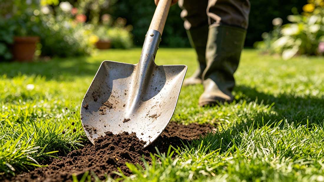 top dressing a lawn